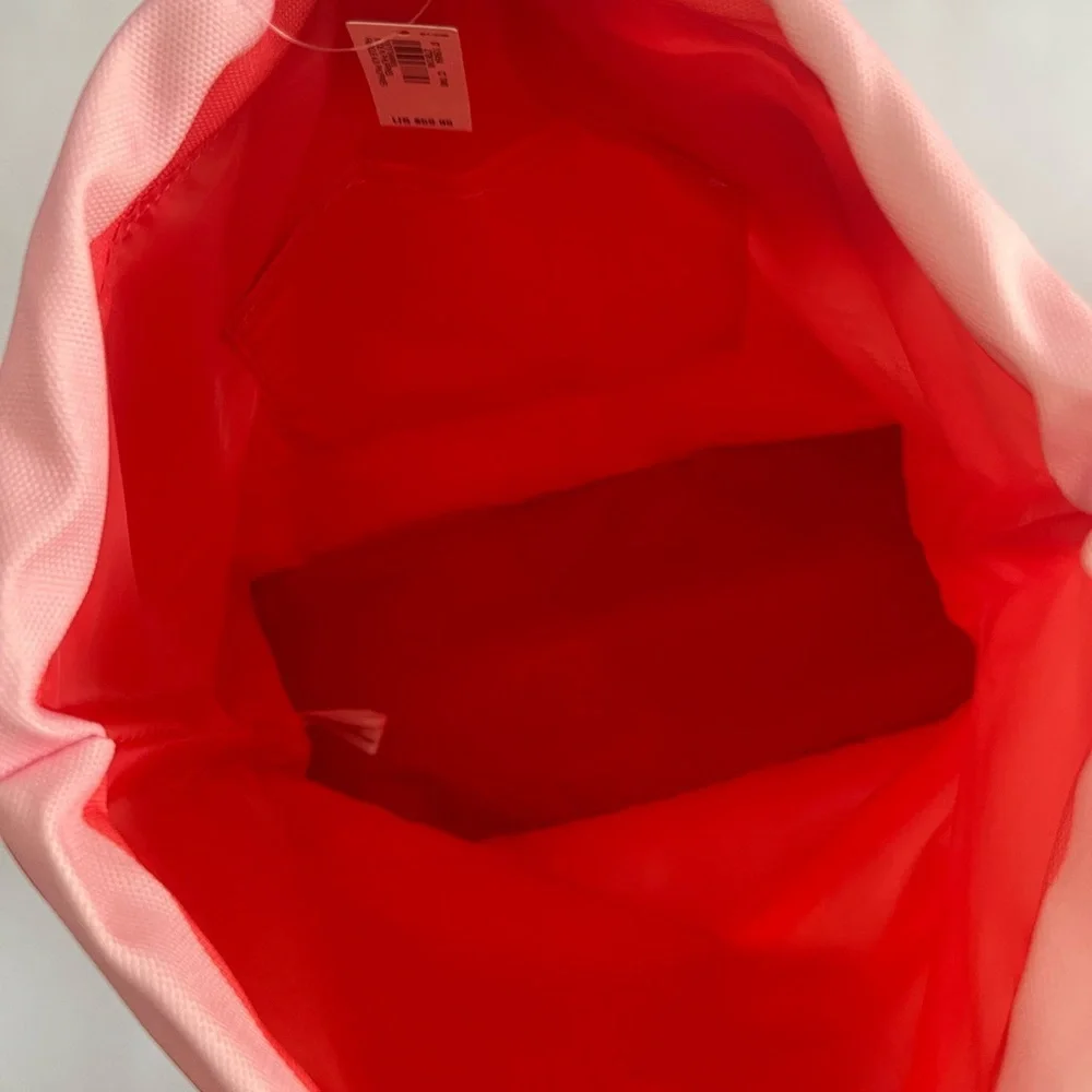 Victoria's Secret Coral and Pink Striped Beach Cooler Backpack - Picture 2 of 6